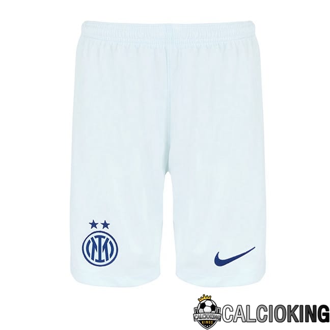 Comprare Maglia Calcio 2024 2025 2026 Personalizzazione,Tuta Da Calcio,Maglie De Calcio Retro Online | Pantaloncini Calcio Inter Milan Seconda Bianco Blu 2025/2026