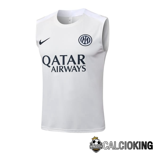Comprare Maglia Calcio 2024 2025 2026 Personalizzazione,Tuta Da Calcio,Maglie De Calcio Retro Online | Canotta Allenamento Inter Milan Bianco 2025/2026