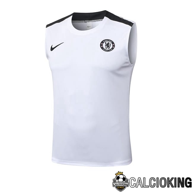 Comprare Maglia Calcio 2024 2025 2026 Personalizzazione,Tuta Da Calcio,Maglie De Calcio Retro Online | Canotta Allenamento FC Chelsea Bianco 2025/2026