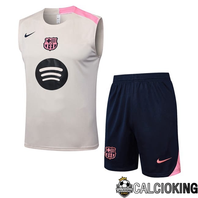 Comprare Maglia Calcio 2024 2025 2026 Personalizzazione,Tuta Da Calcio,Maglie De Calcio Retro Online | Canotta Allenamento FC Barcellona + Pantaloncini Giallo 2025/2026