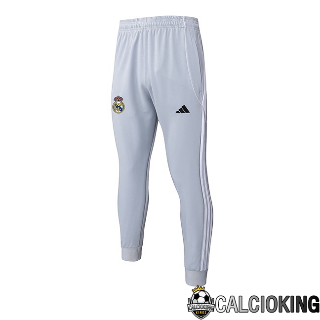 Comprare Maglia Calcio 2024 2025 2026 Personalizzazione,Tuta Da Calcio,Maglie De Calcio Retro Online | Pantaloni Da Allenamento Real Madrid Grigio 2025/2026