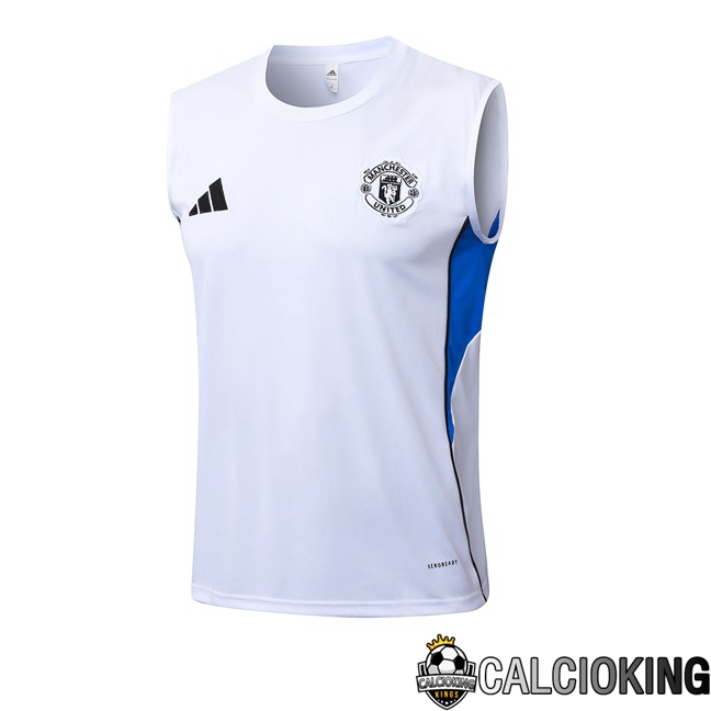 Comprare Maglia Calcio 2024 2025 2026 Personalizzazione,Tuta Da Calcio,Maglie De Calcio Retro Online | Canotta Allenamento Manchester United Bianco 2025/2026