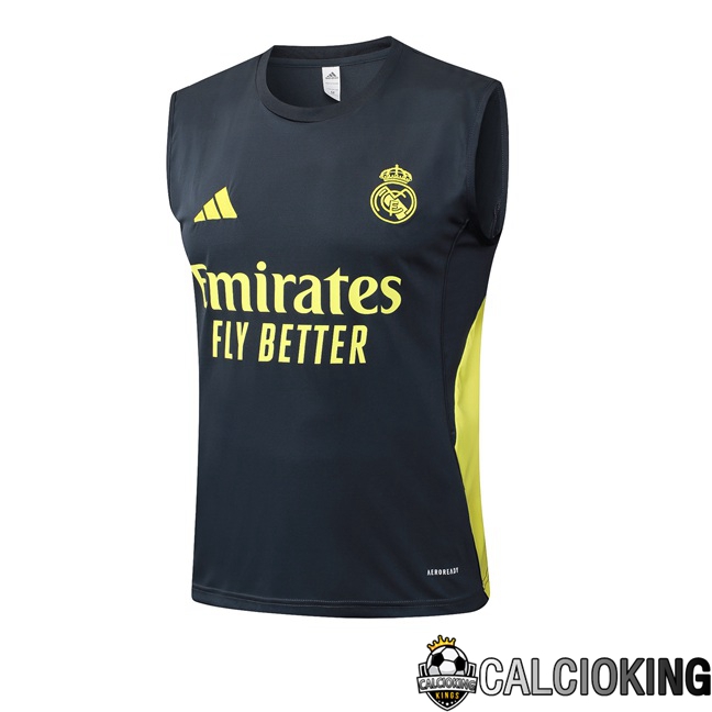 Comprare Maglia Calcio 2024 2025 2026 Personalizzazione,Tuta Da Calcio,Maglie De Calcio Retro Online | Canotta Allenamento Real Madrid Grigio 2025/2026