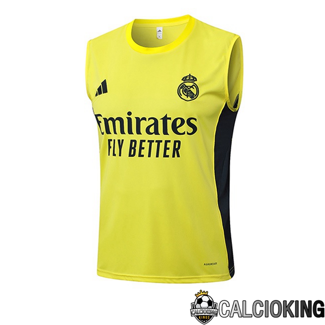 Comprare Maglia Calcio 2024 2025 2026 Personalizzazione,Tuta Da Calcio,Maglie De Calcio Retro Online | Canotta Allenamento Real Madrid Giallo 2025/2026