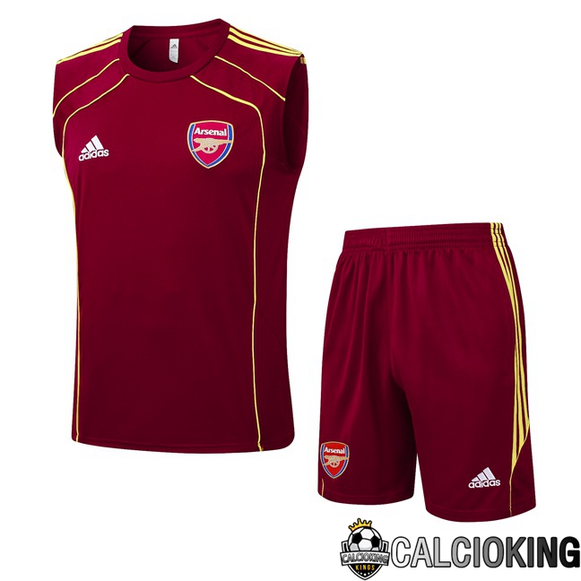 Comprare Maglia Calcio 2024 2025 2026 Personalizzazione,Tuta Da Calcio,Maglie De Calcio Retro Online | Canotta Allenamento Arsenal + Pantaloncini Rosso 2025/2026