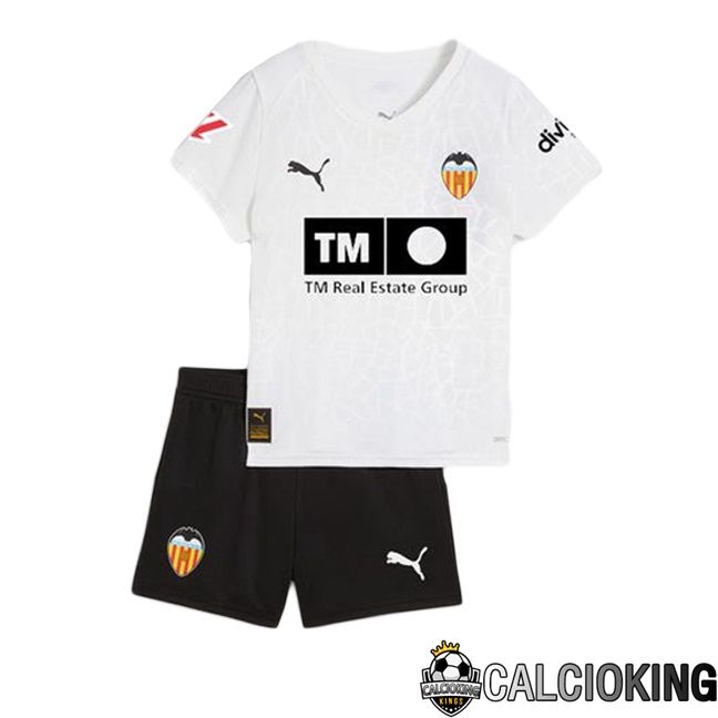 Maglie Calcio Valencia CF Bambino Prima Bianco 2025/2026