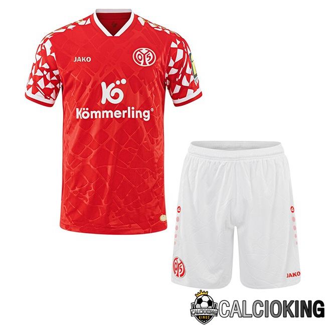Maglie Calcio FSV Mainz 05 Bambino Prima Rosso 2025/2026