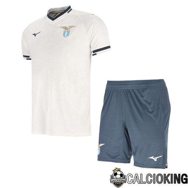 Maglie Calcio SS Lazio Bambino Seconda Bianco 2025/2026