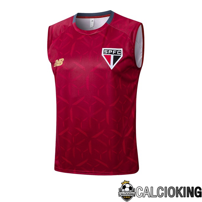 Comprare Maglia Calcio 2024 2025 2026 Personalizzazione,Tuta Da Calcio,Maglie De Calcio Retro Online | Canotta Allenamento Sao Paulo FC Rosso 2025/2026