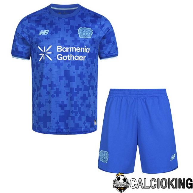 Maglie Calcio Bayer 04 Leverkusen Bambino Terza Blu 2025/2026