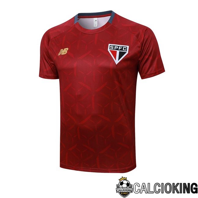 T Shirt Allenamento Sao Paulo FC Rosso 2025/2026