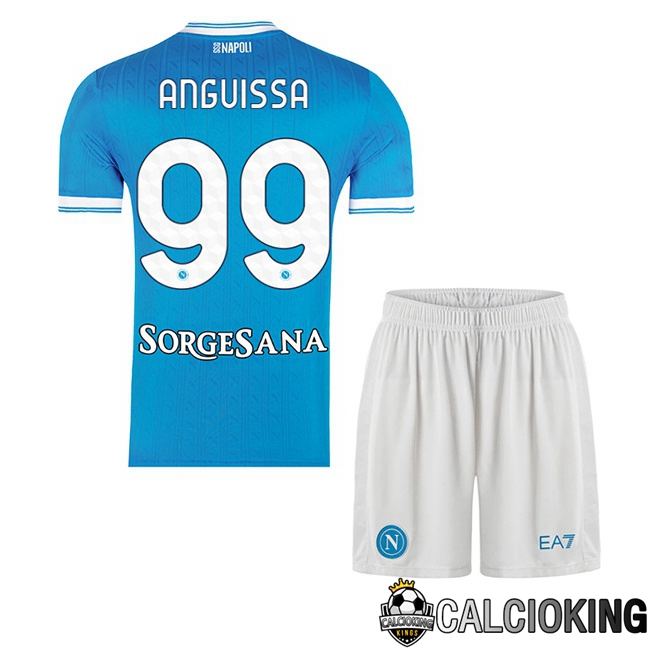 Maglie Calcio SSC Napoli (André-Frank Anguissa 99) Bambino Prima Blu 2025/2026