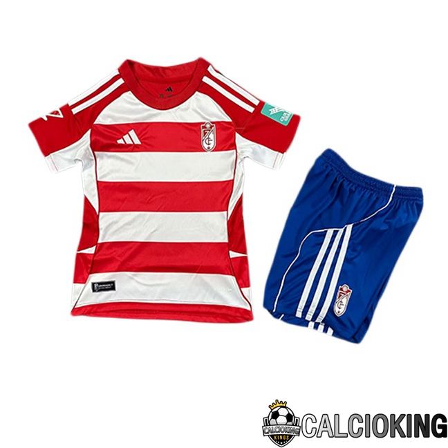 Maglie Calcio Granada CF Bambino Prima Rosso Bianco 2025/2026