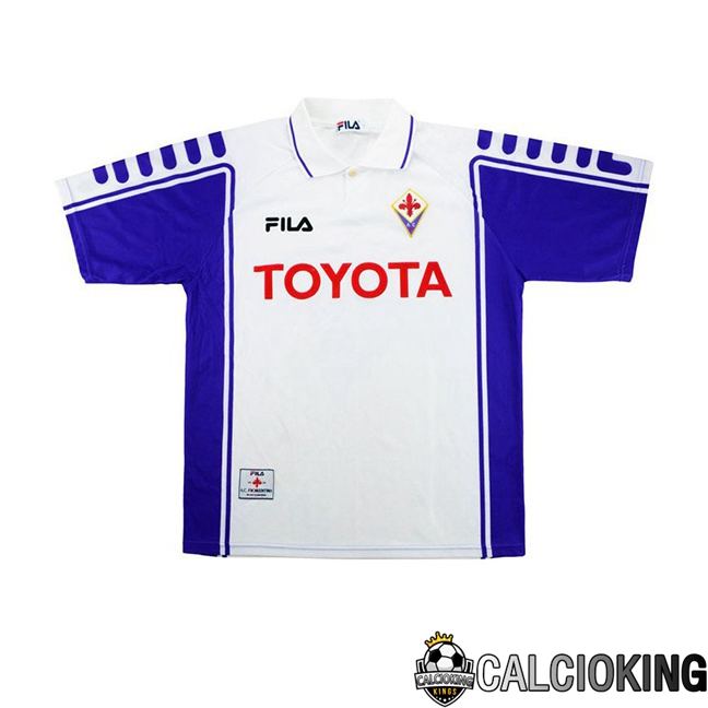 Maglie Calcio ACF Fiorentina Retro Seconda Bianco 1999-2000