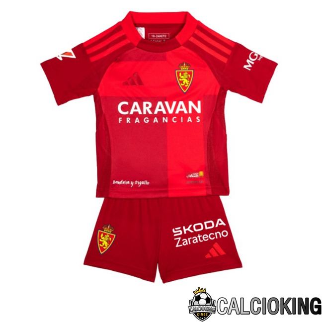 Maglie Calcio Real Zaragoza Bambino Terza Rosso 2025/2026