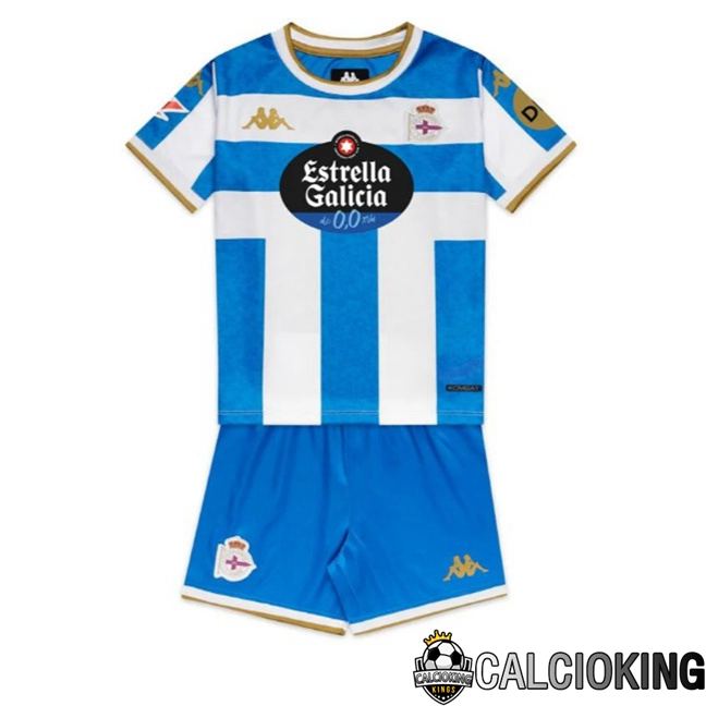 Maglie Calcio Deportivo de La Coruna Bambino Prima Blu Bianco 2025/2026