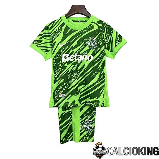 Maglie Calcio Sporting SCP Bambino Portiere Verde 2025/2026