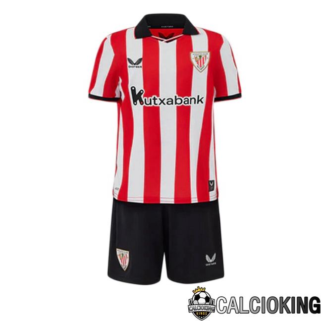 Comprare Maglia Calcio 2025 2026 2027 Personalizzazione,Tuta Da Calcio,Maglie De Calcio Retro Online | Maglie Calcio Athletic Club Bambino Prima Rosso Bianco 2025/2026
