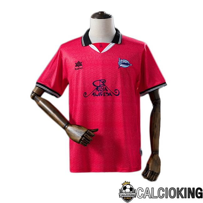 Maglie Calcio Deportivo Alaves Retro UEFA Cup Seconda Rosa 2000-2001