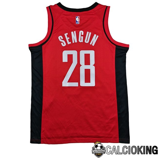 Maglia Houston Rockets (SENGUN #28) 2025/2026 Nero/Rosso