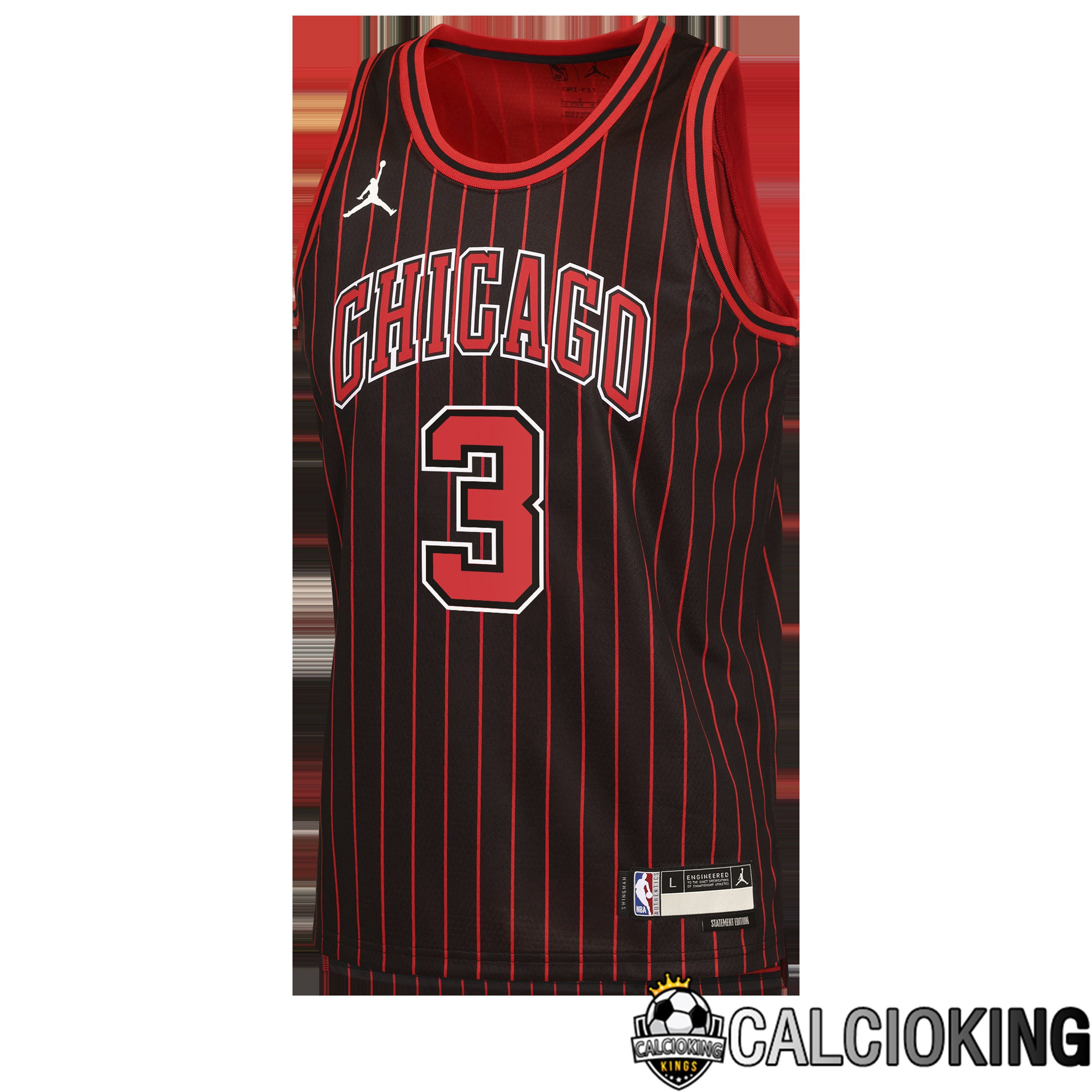 Maglia Jordan Brand Statement Edition Dei Chicago Bulls - Nera - Josh Giddey - Bambino