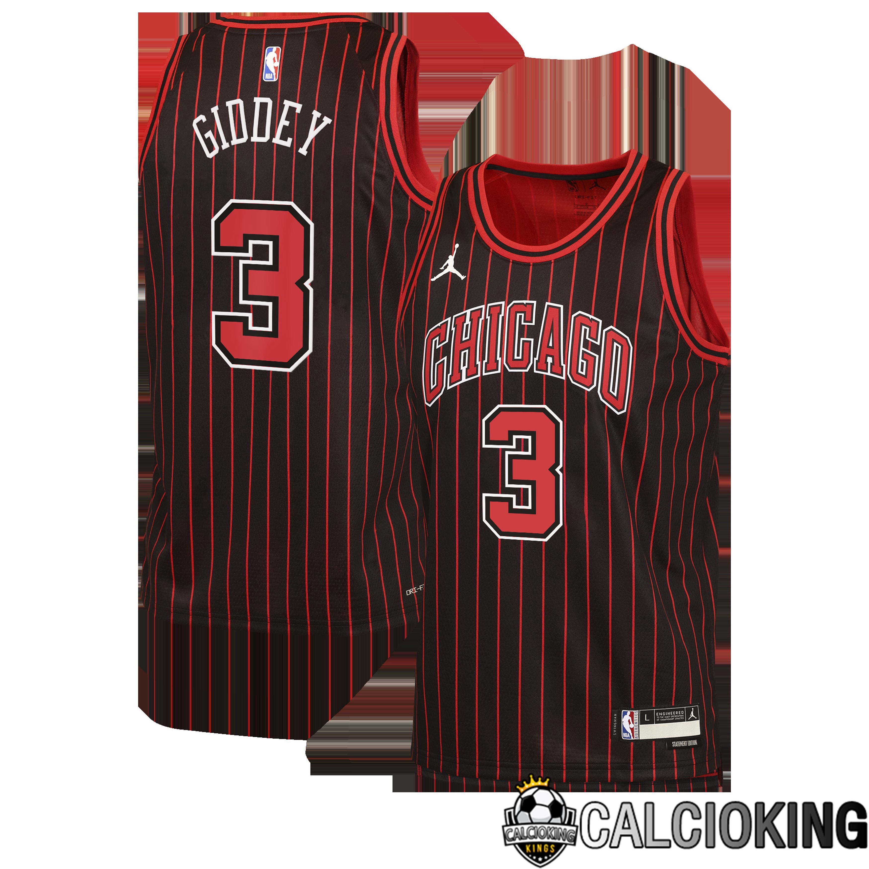 Maglia Jordan Brand Statement Edition Dei Chicago Bulls - Nera - Josh Giddey - Bambino