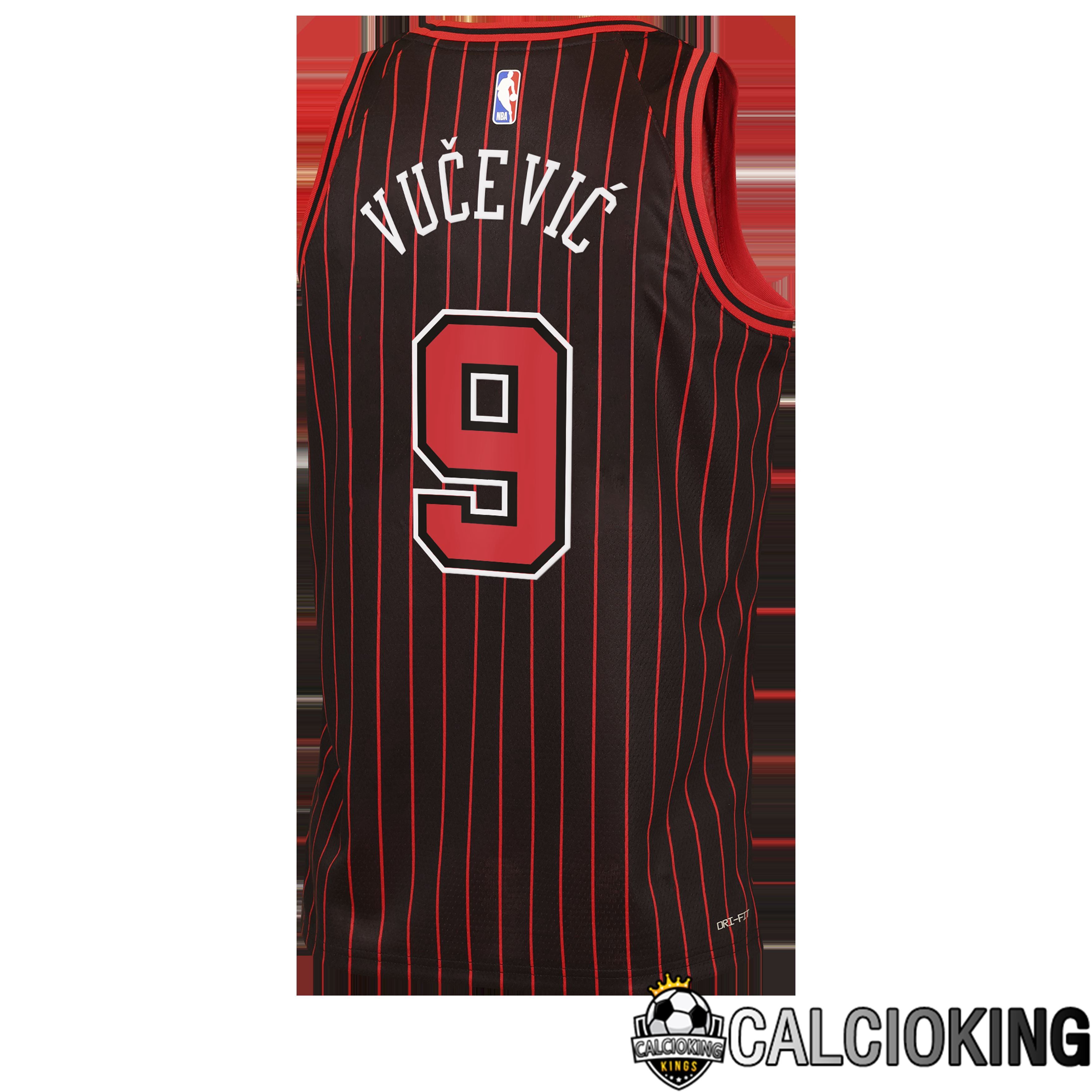 Maglia Jordan Brand Statement Edition Dei Chicago Bulls - Nera - Nikola Vučević - Bambino