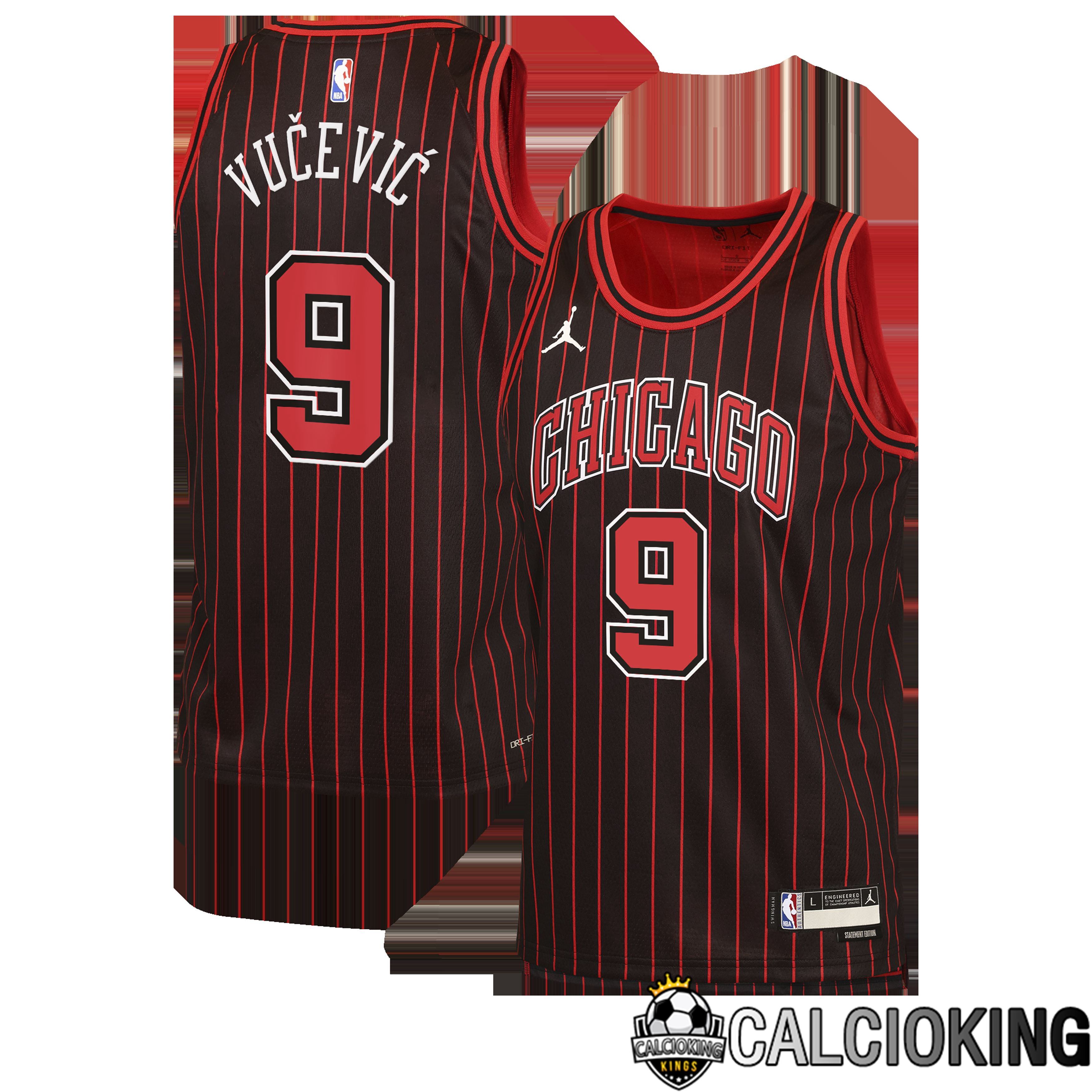 Maglia Jordan Brand Statement Edition Dei Chicago Bulls - Nera - Nikola Vučević - Bambino