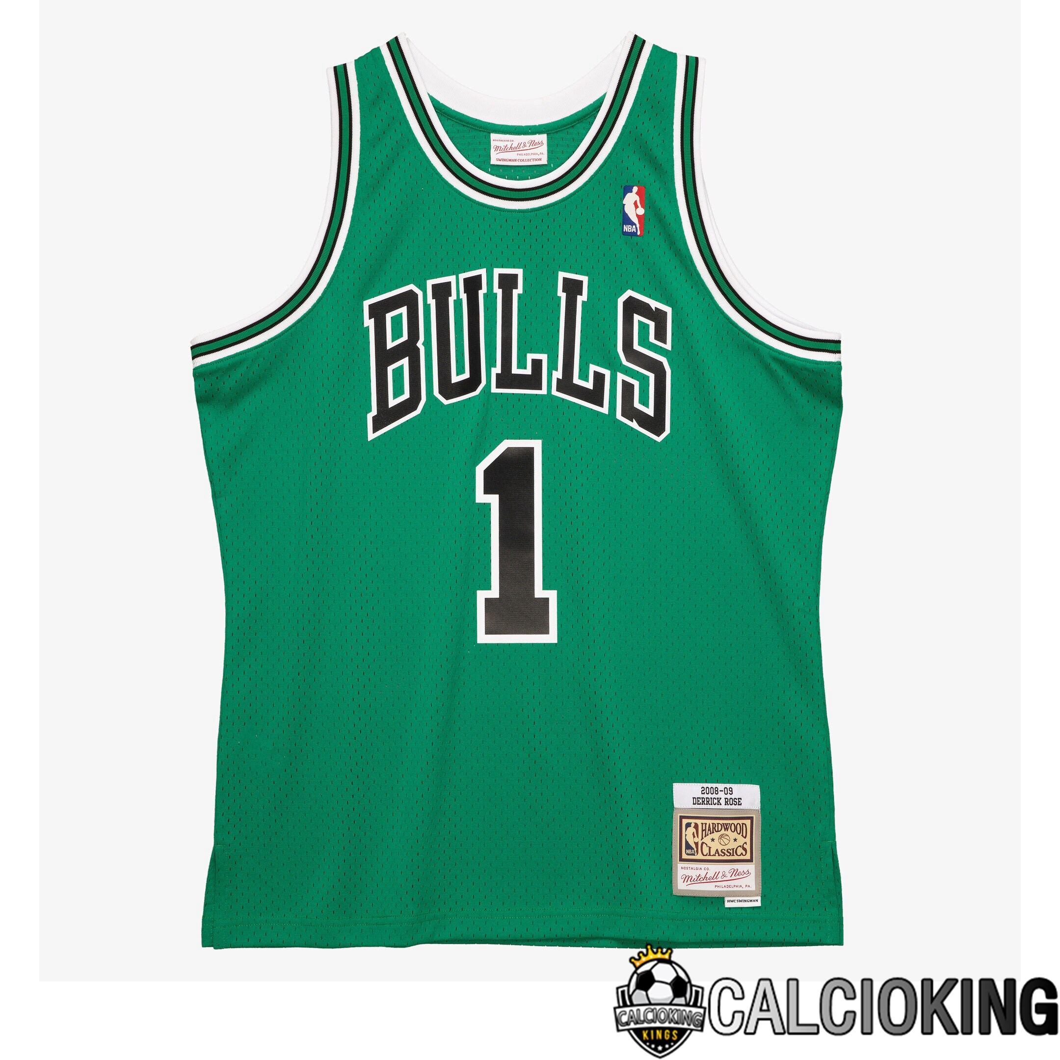 Maglia St. Patrick\'s Day Swingman Mitchell & Ness Dei Chicago Bulls Derrick Rosa 2008-09