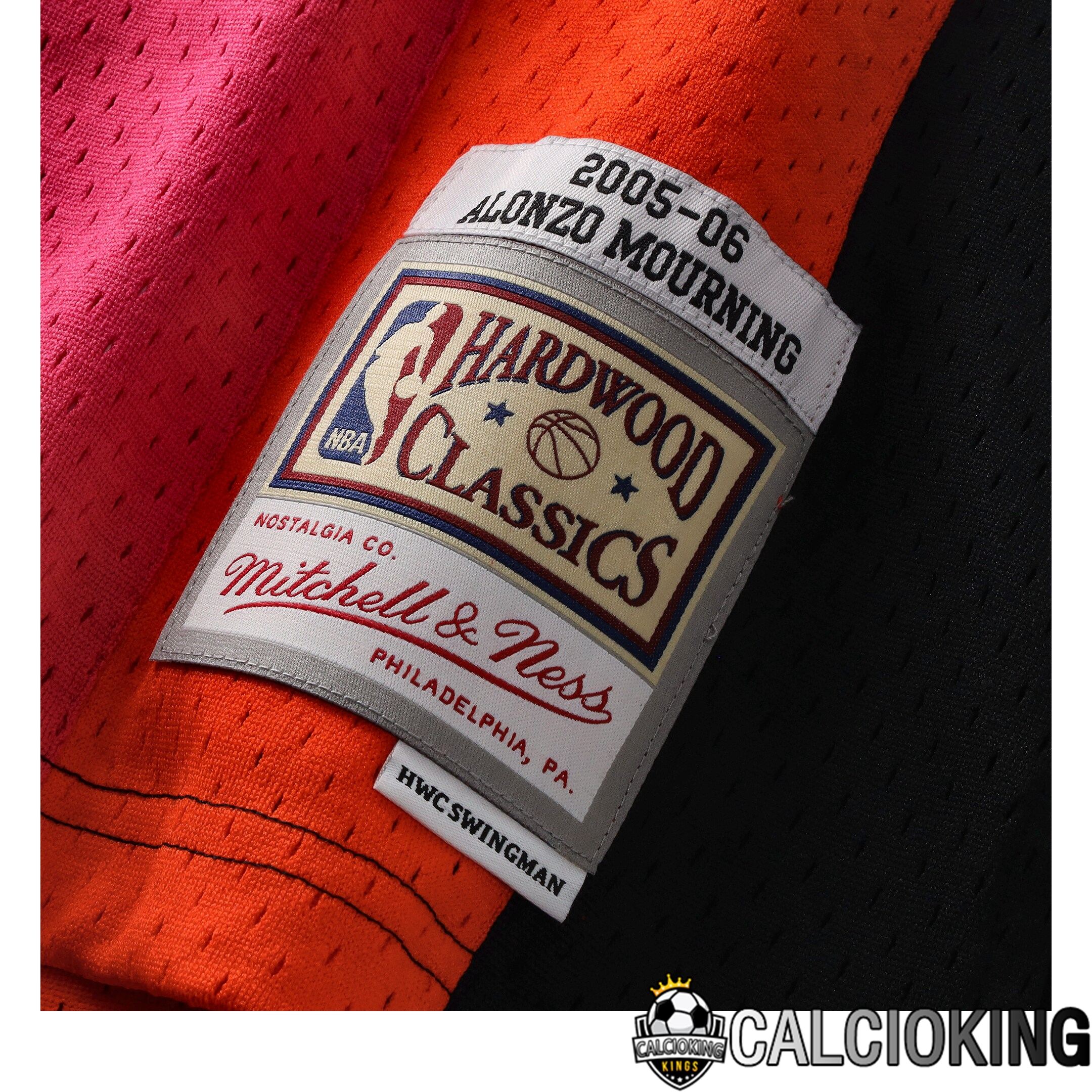 Maglia Miami Heat NBA Alonzo Mourning Hardwood Classics Road Di Mitchell & Ness - Uomo