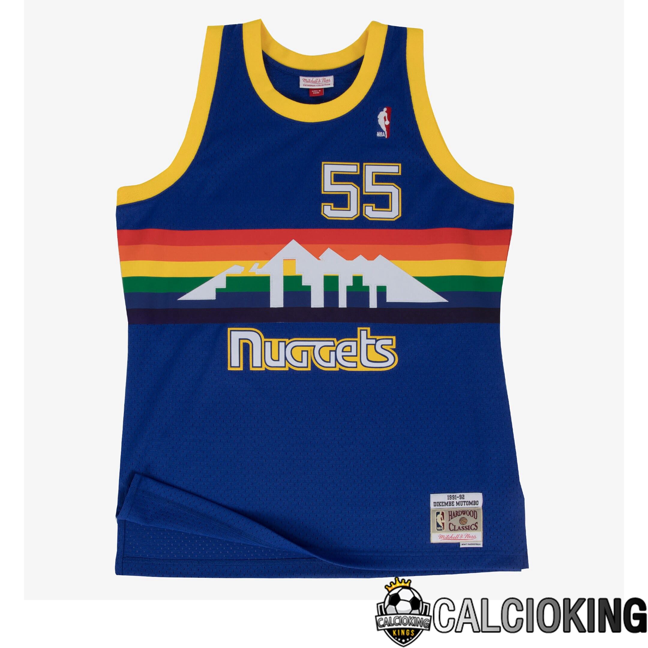 Maglia Swingman Mitchell & Ness Dei Denver Nuggets, Dikembe Mutombo, 1991-92