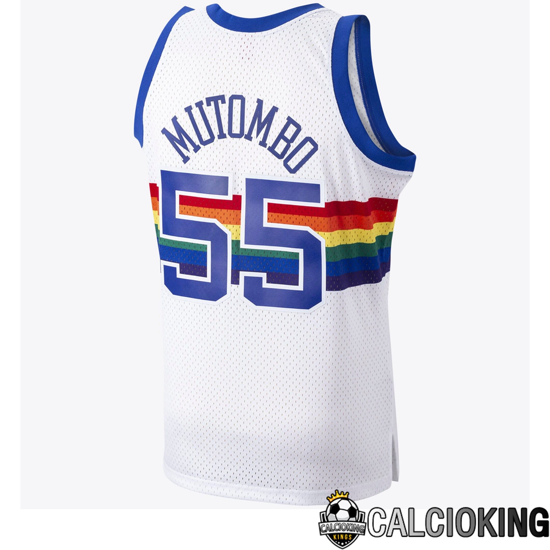 Maglia Denver Nuggets Dikembe Mutombo Hardwood Classics Road Swingman Di Mitchell & Ness - Uomo