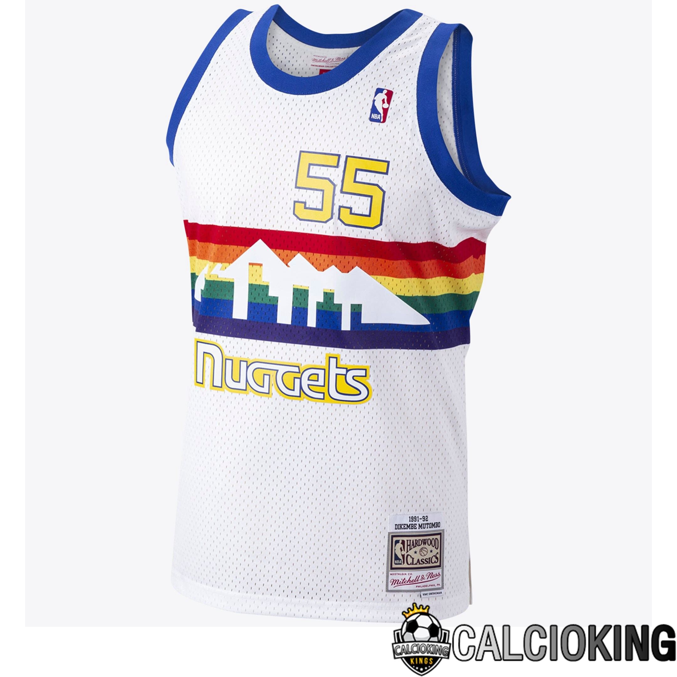 Maglia Denver Nuggets Dikembe Mutombo Hardwood Classics Road Swingman Di Mitchell & Ness - Uomo