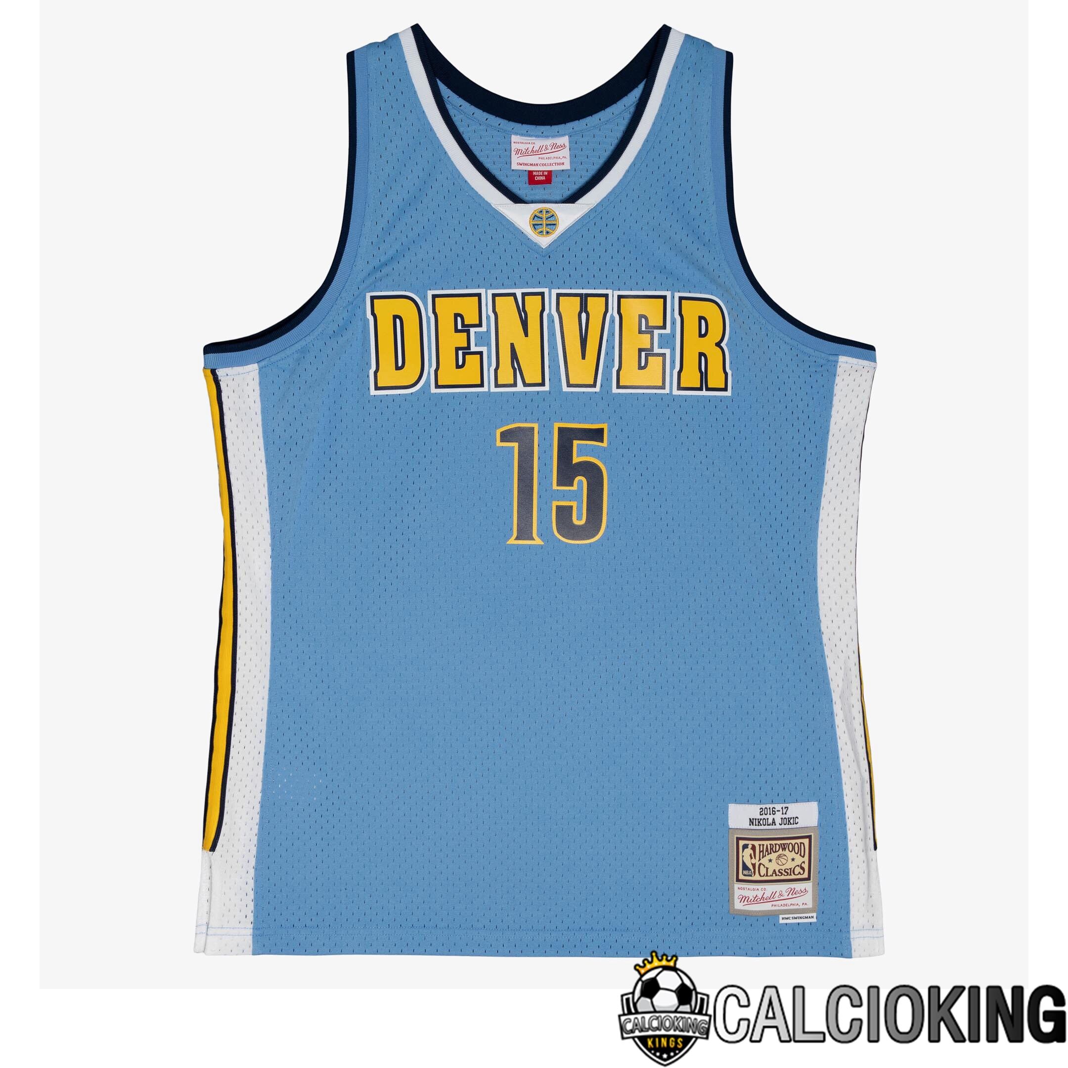 Maglia Swingman Dei Denver Nuggets Mitchell & Ness Road Nikola Jokic 2016