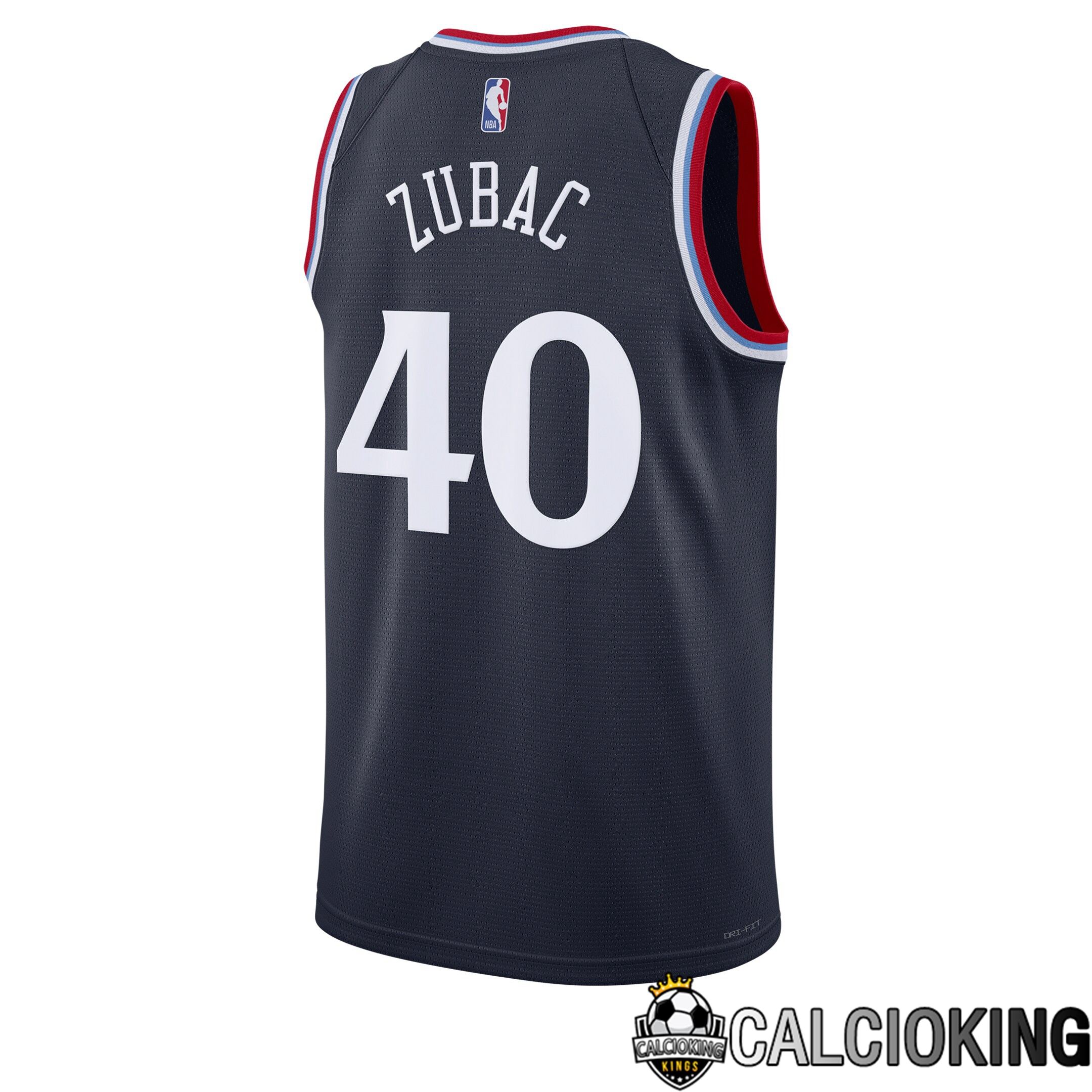 Maglia La Clippers Nike Icon Edition Swingman - Blu Scuro - Ivica Zubac - Unisex