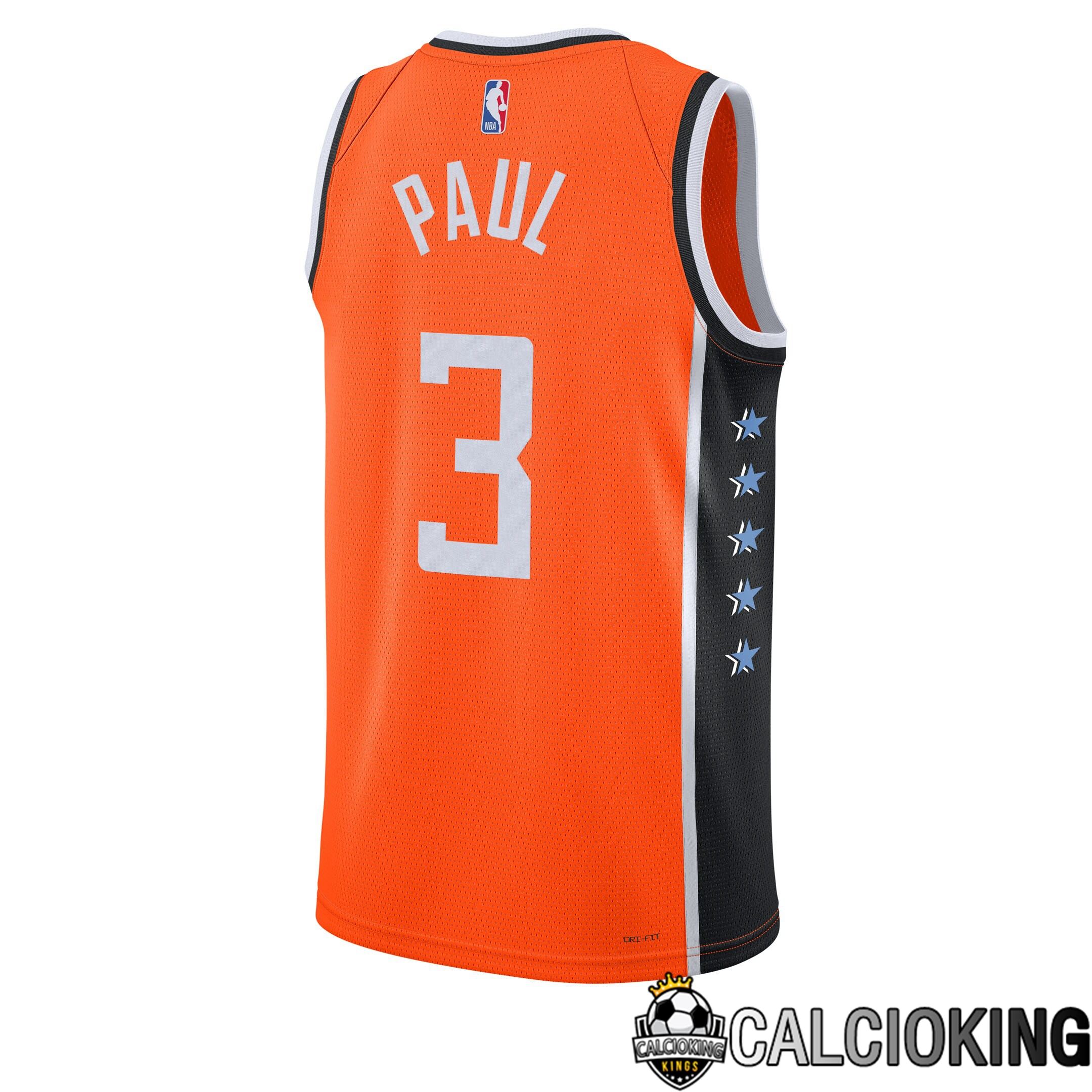 Maglia La Clippers Nike 2025/26 City Edition Swingman - Arancione - Chris Paul - Unisex