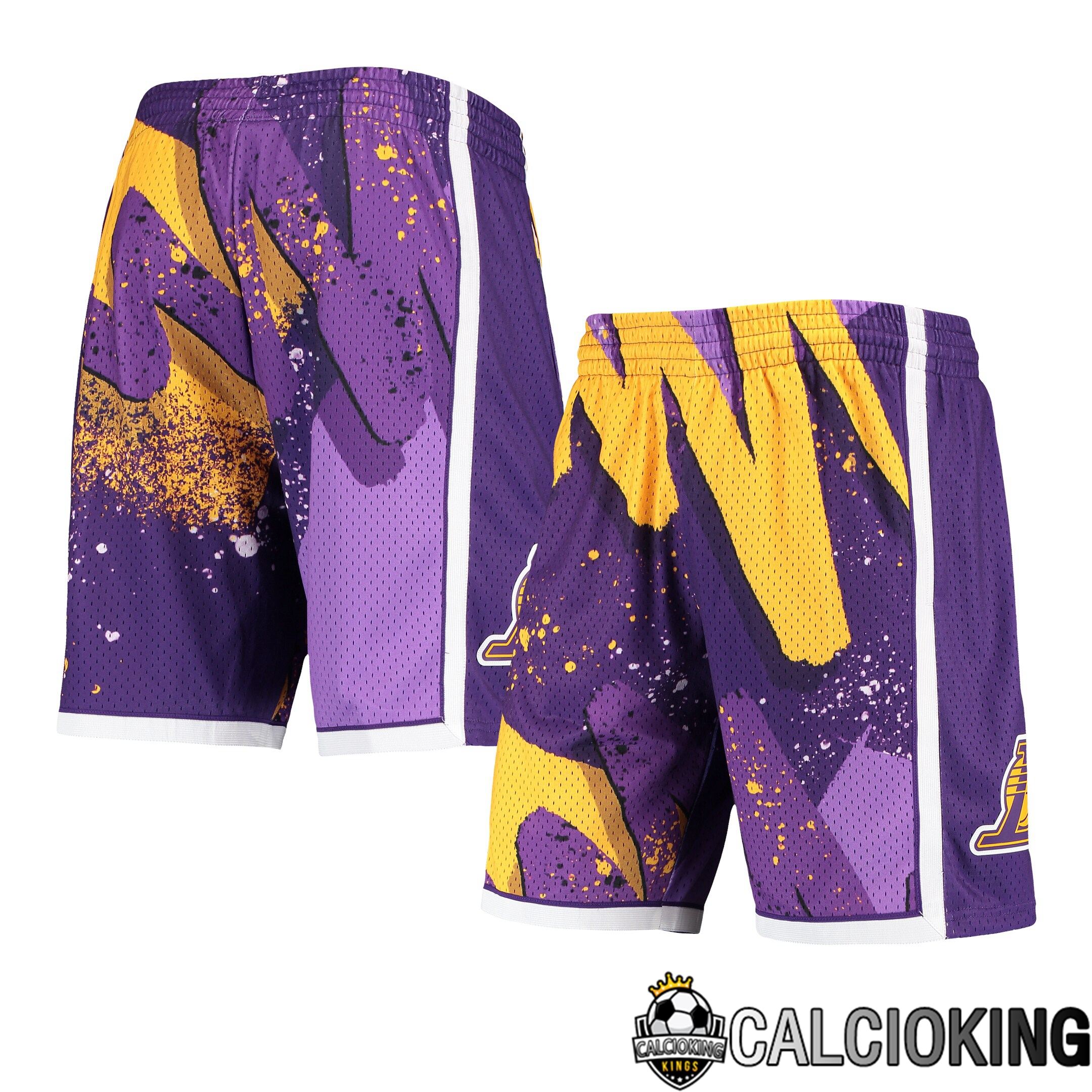 Pantaloncini Da Uomo Mitchell & Ness Los Angeles Laker Hardwood Classics 2009 Hyper Hoops Swingman Viola