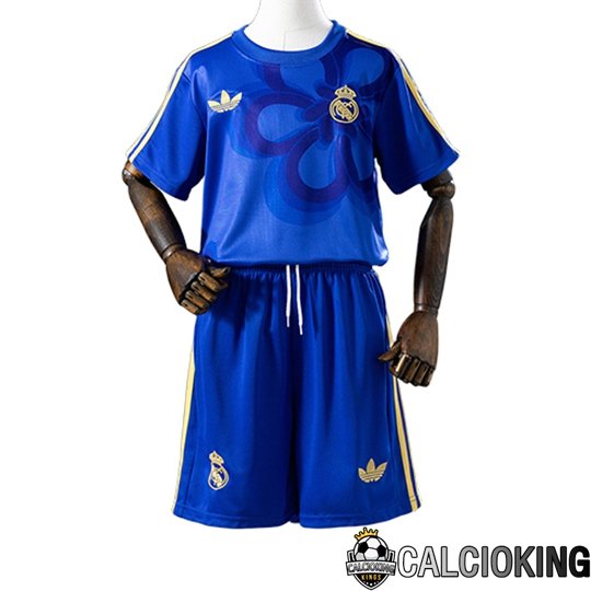 Comprare Maglia Calcio 2025 2026 2027 Personalizzazione,Tuta Da Calcio,Maglie De Calcio Retro Online | Maglie Calcio Real Madrid Bambino Special Edition Blu 2025/2026