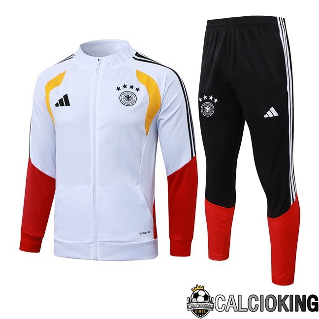 Comprare Maglia Calcio 2025 2026 2027 Personalizzazione,Tuta Da Calcio,Maglie De Calcio Retro Online | Insieme Tuta Calcio - Giacca Germania Bianco 2026/2027