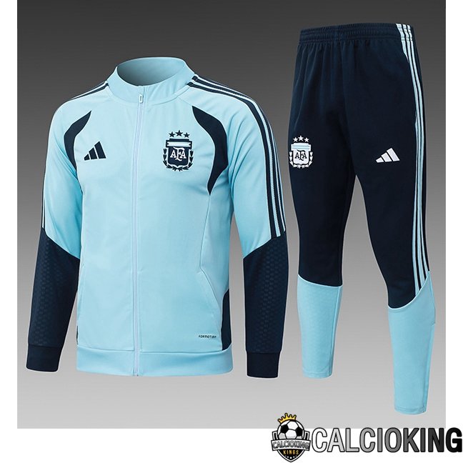 Insieme Tuta Calcio - Giacca Argentina Bambino Blu 2026/2027