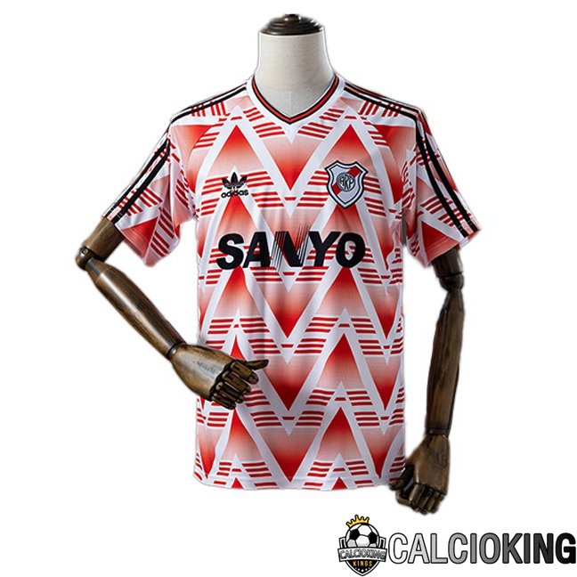 Maglie Calcio River Plate Retro Seconda Arancia Bianco 1992-1993