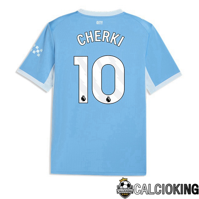 Maglie Calcio Manchester City (Rayan Cherki 10) Prima Blu 2026/2027