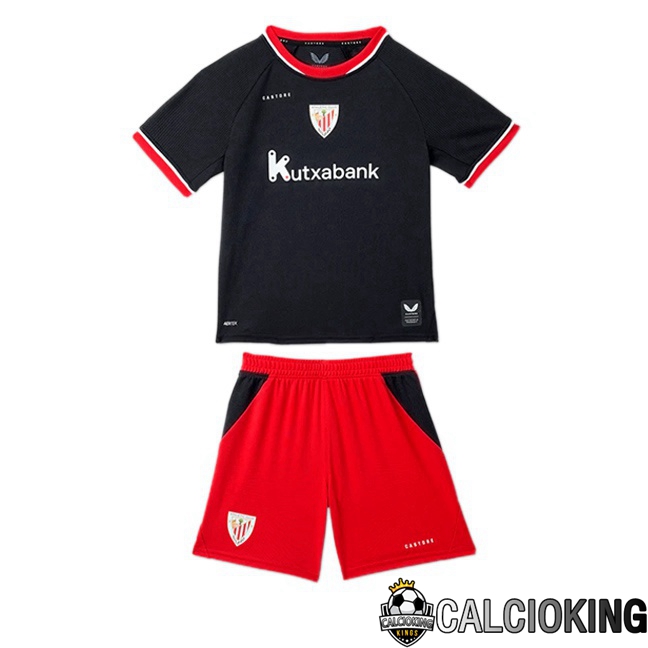 Maglie Calcio Athletic Club Bambino Seconda Nero 2026/2027