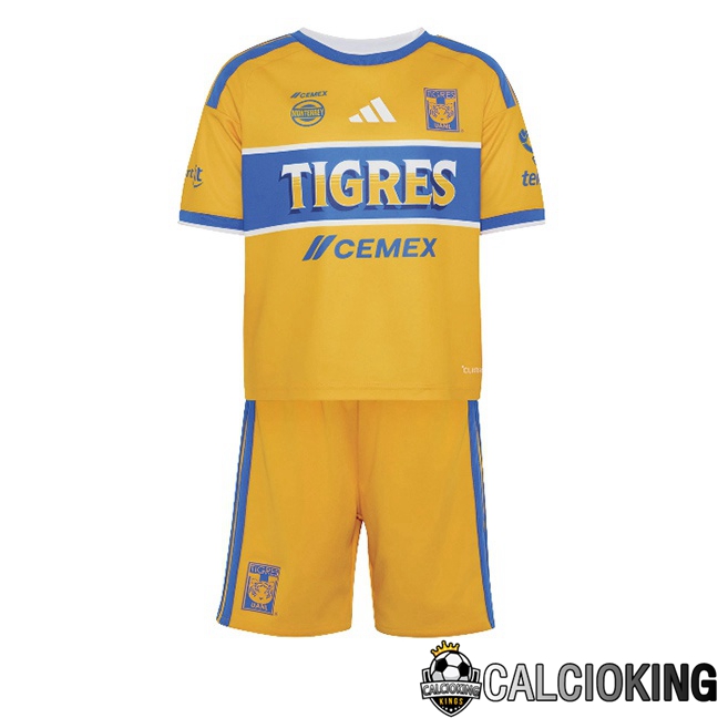 Maglie Calcio Tigres UANL Bambino Prima Giallo 2026/2027