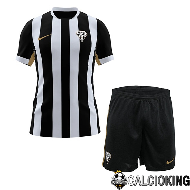 Maglie Calcio Angers SCO Bambino Prima Nero Bianco 2026/2027