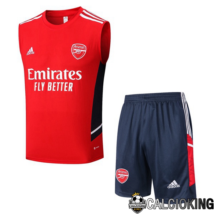 Comprare Maglia Calcio 2024 2025 2026 Personalizzazione,Tuta Da Calcio,Maglie De Calcio Retro Online | Canotta De Calcio Arsenal + Pantaloncini Rosso 2022/2023