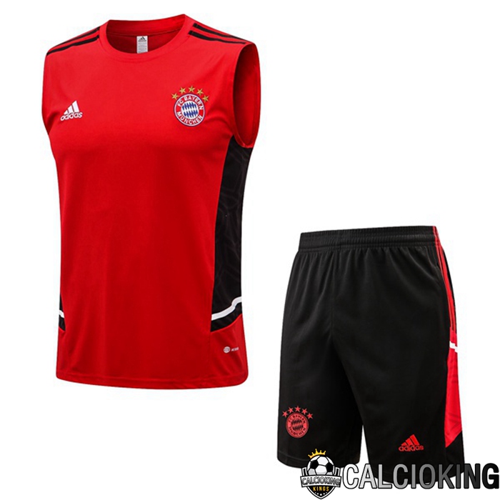 Comprare Maglia Calcio 2024 2025 2026 Personalizzazione,Tuta Da Calcio,Maglie De Calcio Retro Online | Canotta De Calcio Bayern Monaco + Pantaloncini Rosso 2022/2023