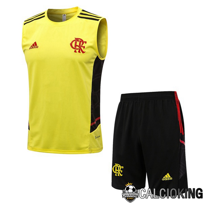 Comprare Maglia Calcio 2024 2025 2026 Personalizzazione,Tuta Da Calcio,Maglie De Calcio Retro Online | Canotta De Calcio Flamengo + Pantaloncini Giallo 2022/2023