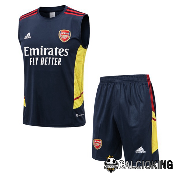 Comprare Maglia Calcio 2024 2025 2026 Personalizzazione,Tuta Da Calcio,Maglie De Calcio Retro Online | Canotta De Calcio Arsenal + Pantaloncini Blu Reale 2022/2023