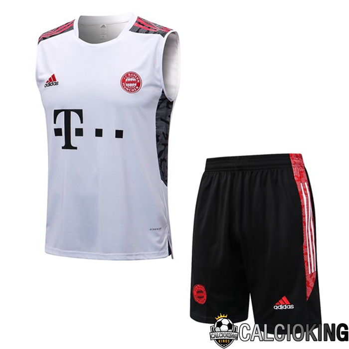 Comprare Maglia Calcio 2024 2025 2026 Personalizzazione,Tuta Da Calcio,Maglie De Calcio Retro Online | Canotta De Calcio Bayern Monaco + Pantaloncini Bianco 2022/2023
